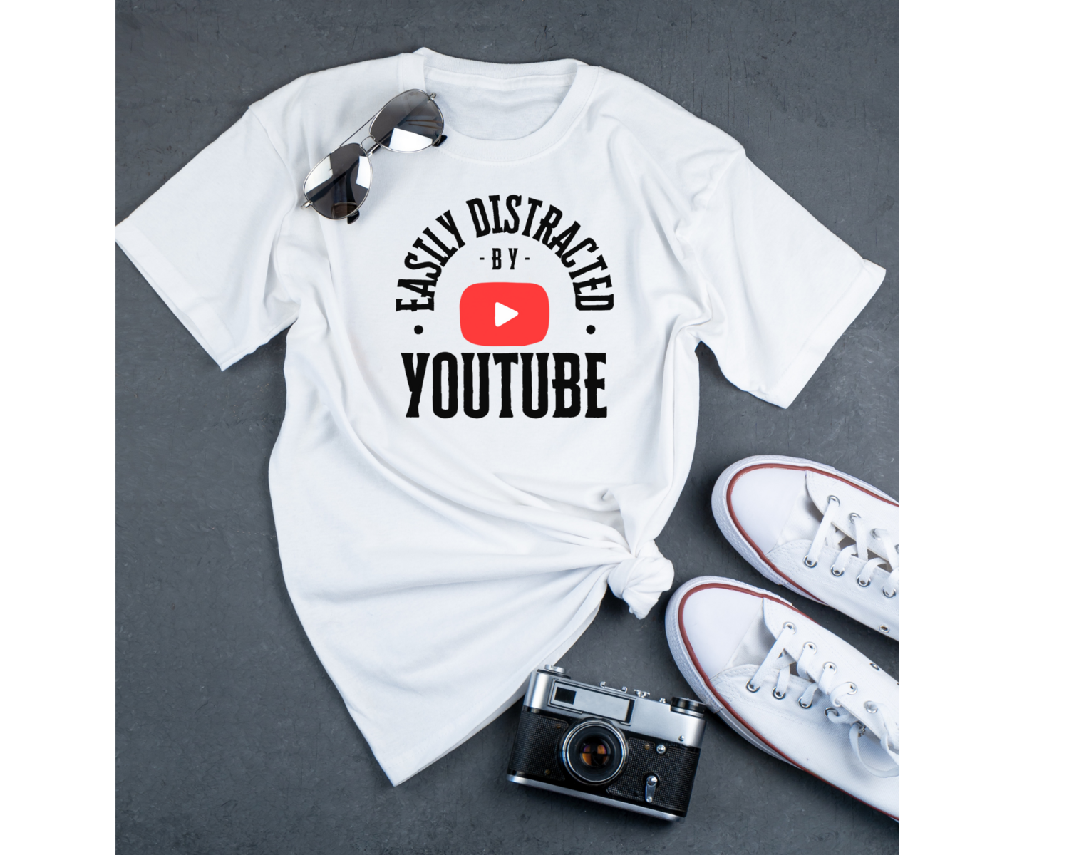 Easily Distracted by YouTube Everyday Tee/Unisex