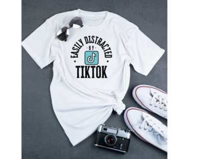 Easily Distracted by TikTok Everyday Tee/Unisex