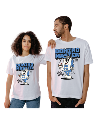 Domino Master With Cute Cartoon Domino Fun Tee Unisex