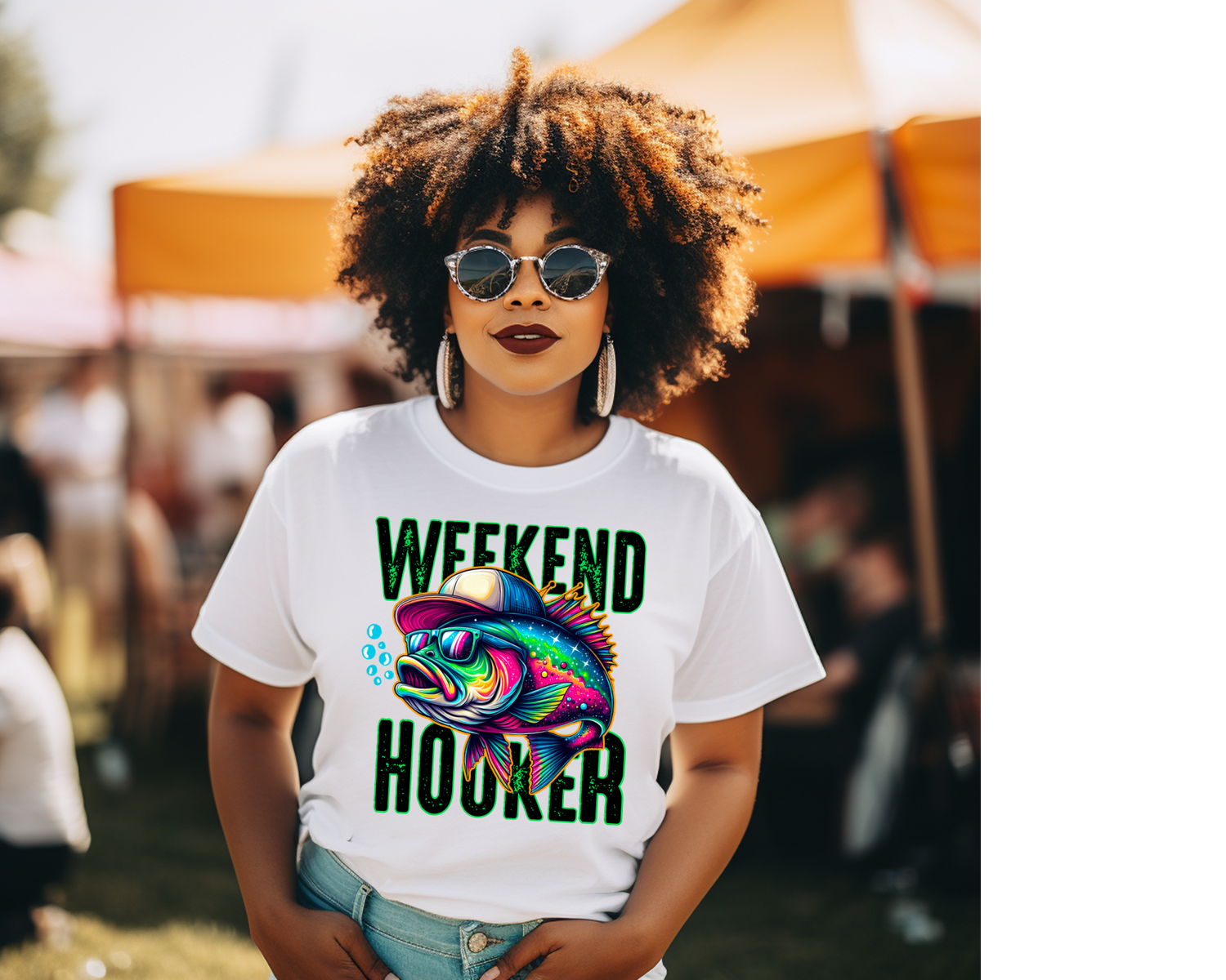 Weekend Hooker Funny Fishing Summertime Unisex T-shirt