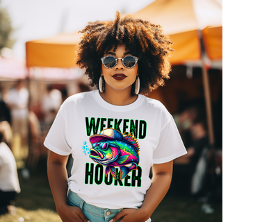Weekend Hooker Funny Fishing Summertime Unisex T-shirt