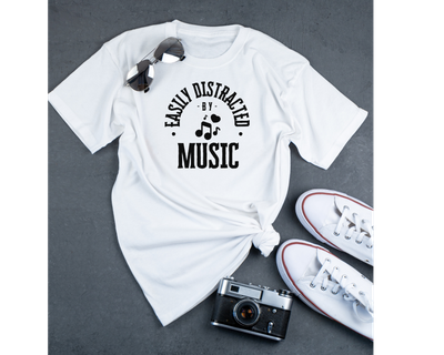 Easily Distracted by Music Everyday Tee/Unisex
