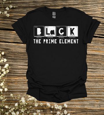 Black The Prime Element Tee