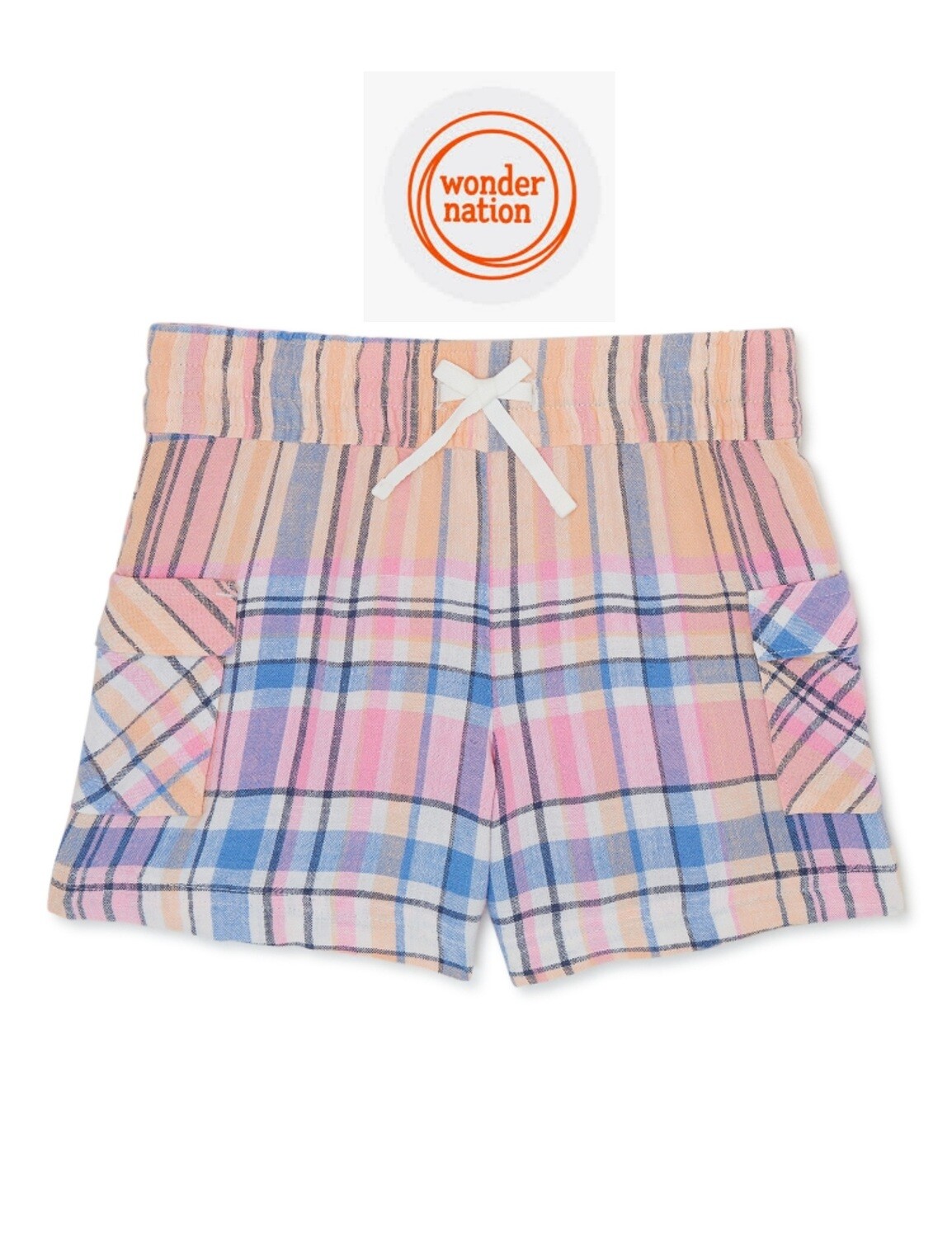 REPÚBLICA DOMINICANA - Pantalones cortos de niña Wonder Nation size 7 y 18