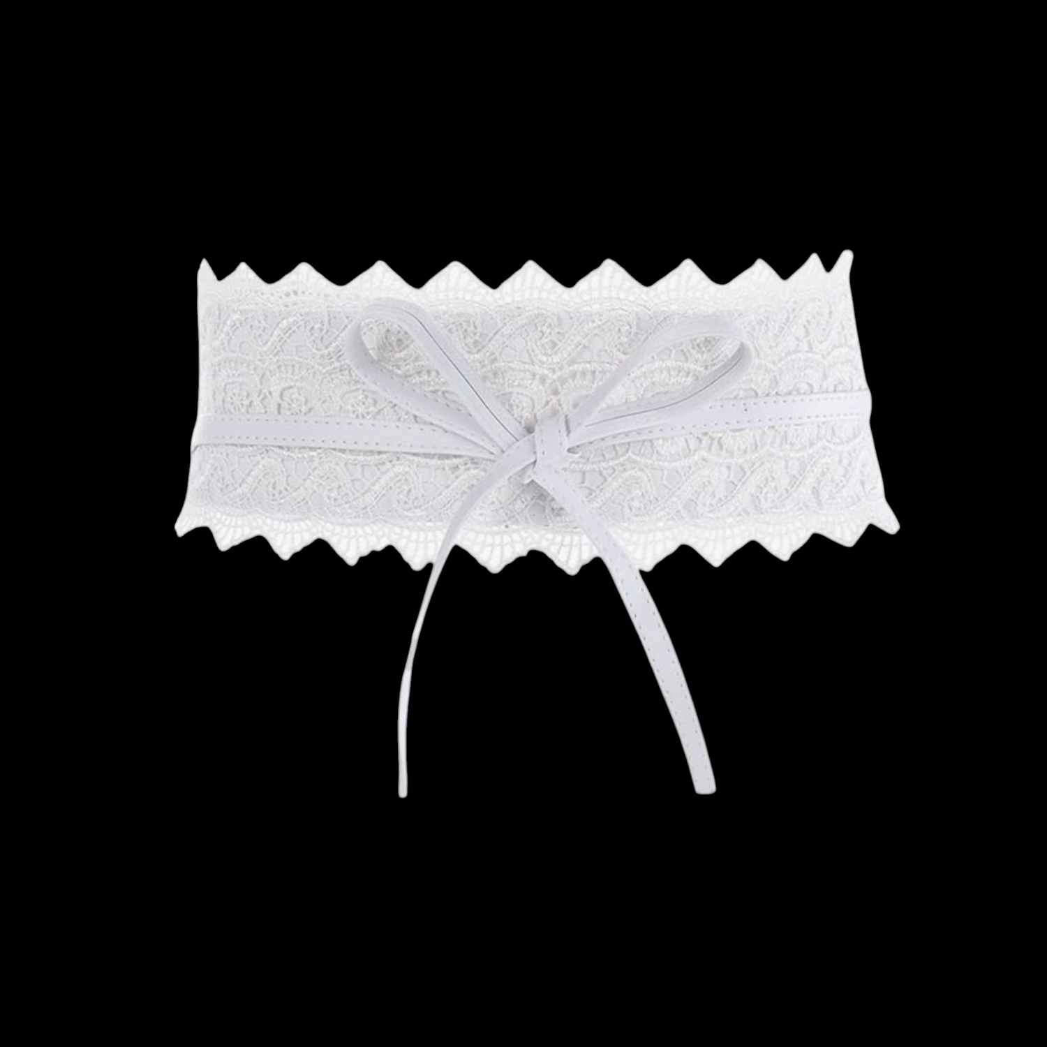 Ceinture en dentelle Blanche 