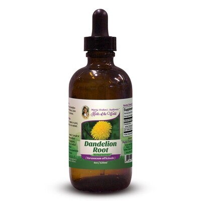 Dandelion Root (Taraxacum officinale) 4oz/118ml Herbal Extract / Tincture - Maria Treben's Authentic™ Herbs of the World 662578988052