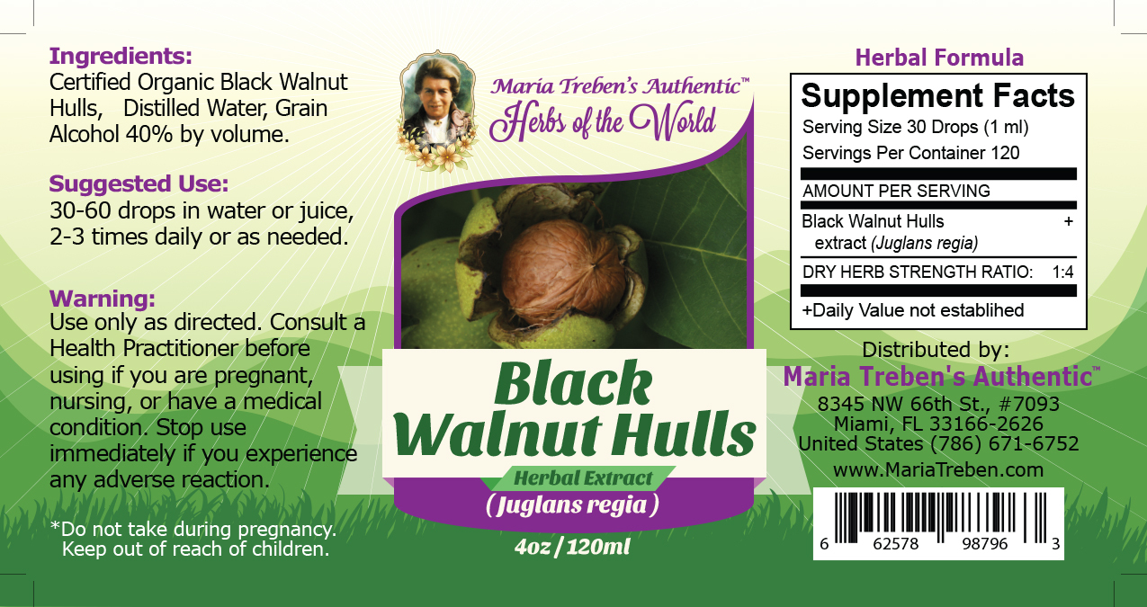 Black Walnut (Juglans nigra) 4oz/118ml Herbal Extract / Tincture - Maria Treben&#039;s Authentic™ Herbs of the World