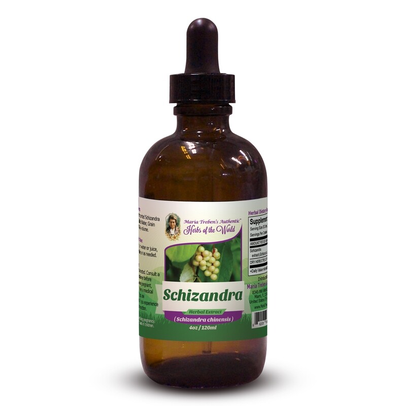 Schizandra Berry (Schizandra Chinensis) 4oz/118ml Herbal Extract / Tincture - Maria Treben's Authentic™ Herbs of the World