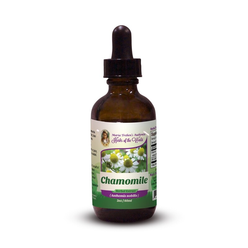 Chamomile Flower (Anthemis nobilis) 2oz/59ml Herbal Extract / Tincture - Maria Treben's Authentic™ Herbs of the World