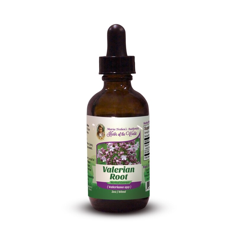 Valerian Root (Valeriana Officinalis) 2oz/59ml Herbal Extract / Tincture - Maria Treben's Authentic™ Herbs of the World