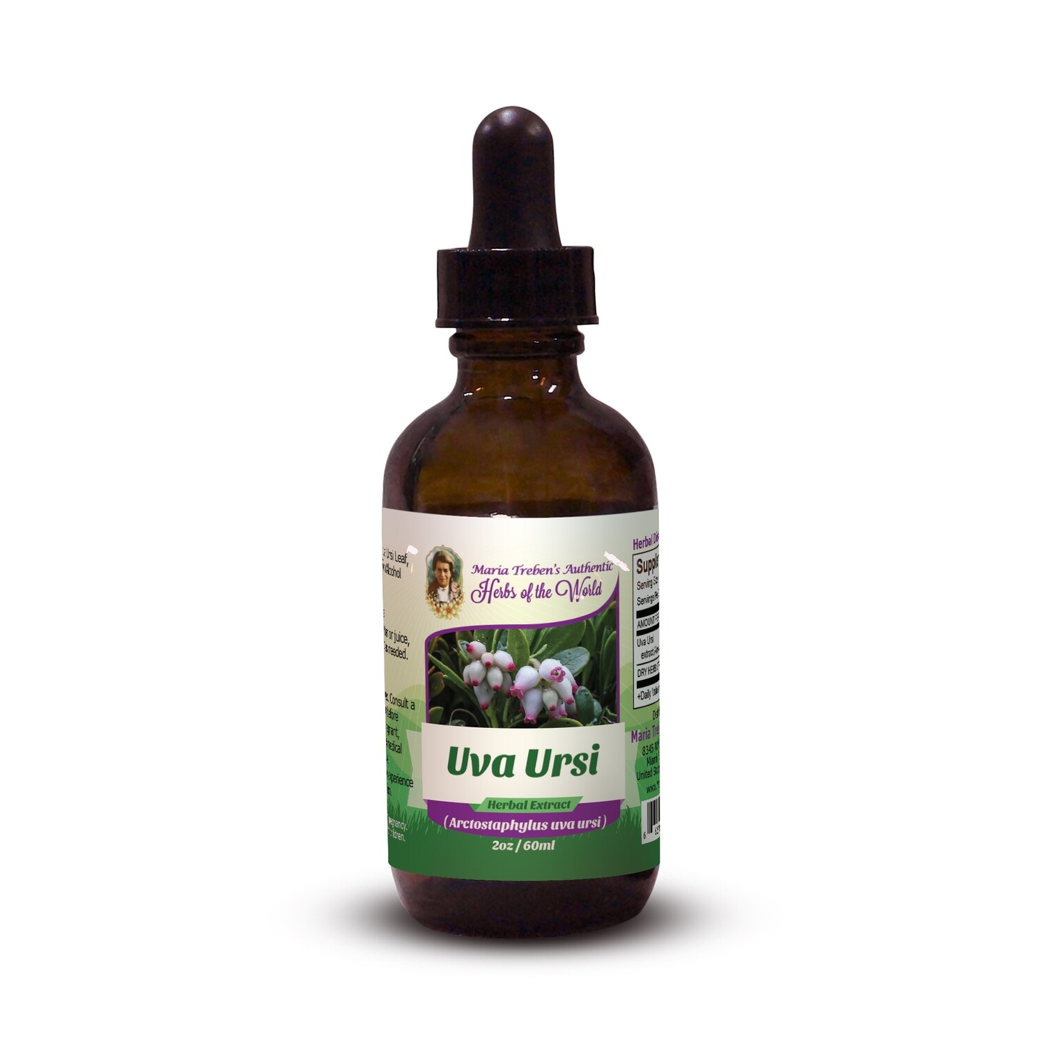 Uva Ursi Leaf ( Arctostaphylos Uva Ursi) 2oz/59ml Herbal Extract / Tincture - Maria Treben's Authentic™ Herbs of the World Uva Ursi Leaf ( Arctostaphylos Uva Ursi) 2oz/59ml Herbal Extract / Tincture - Maria Treben's Authentic™ Herbs of the World