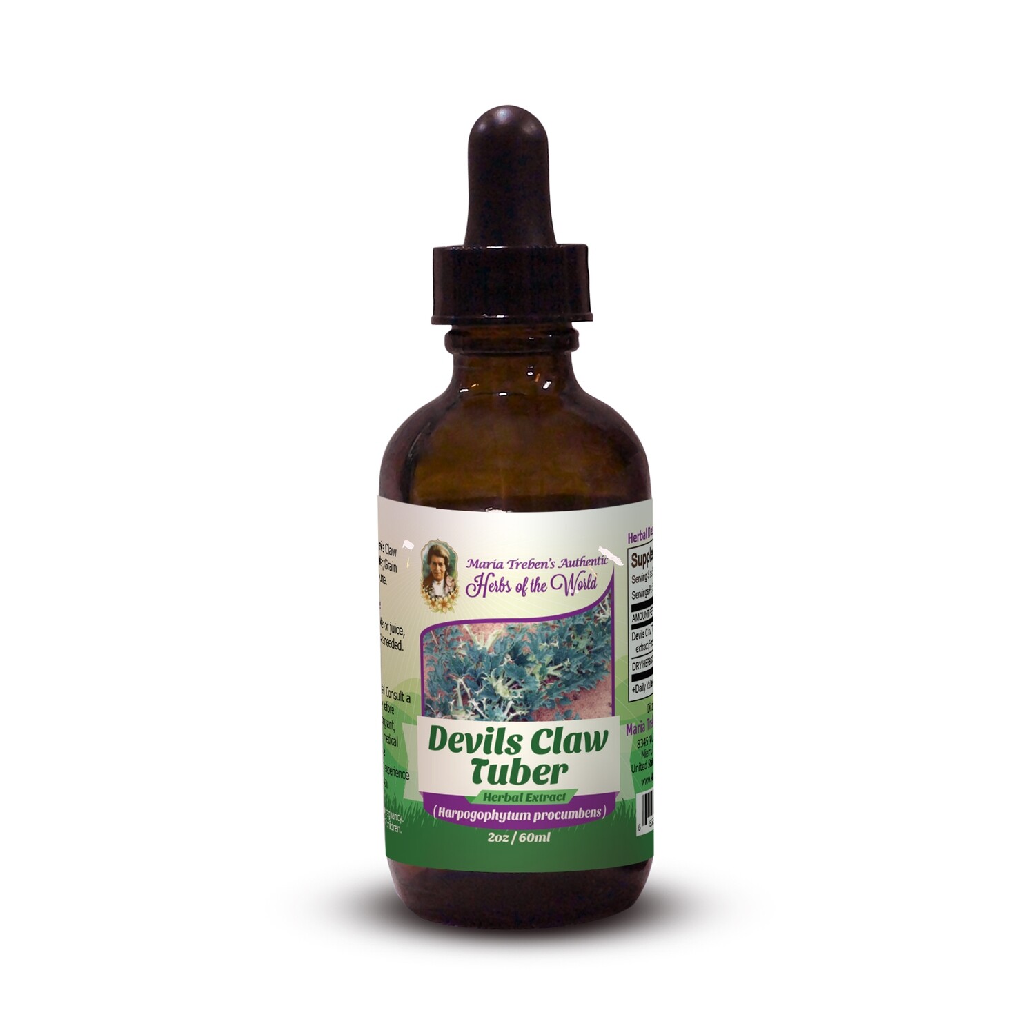 Devil's Claw Tuber (Harpagophytum procumbens) 2oz/59ml Herbal Extract / Tincture - Maria Treben's Authentic™ Herbs of the World Devil's Claw Tuber (Harpagophytum procumbens) 2oz/59ml Herbal Extract / Tincture - Maria Treben's Authentic™ Herbs of the World