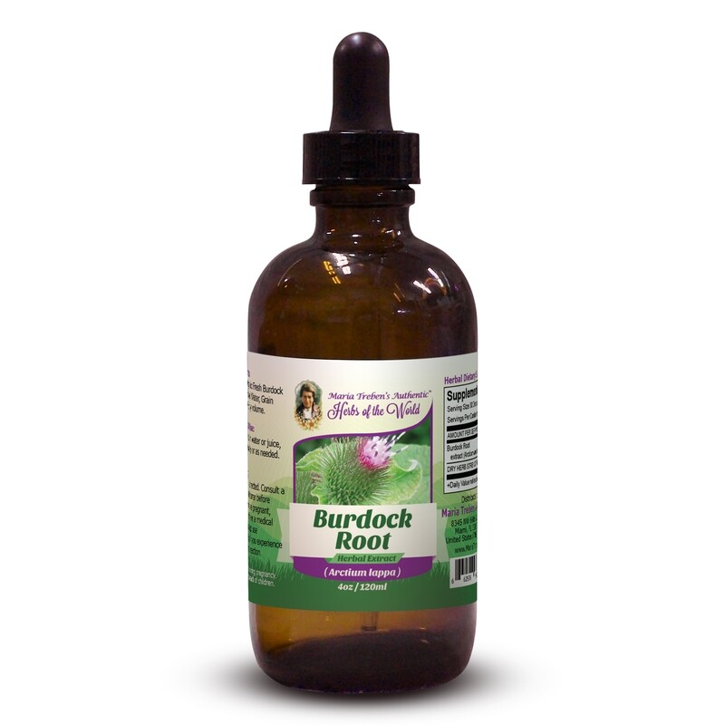 Burdock Root (Cimicifuga racemosa) 4oz/118ml Herbal Extract / Tincture - Maria Treben's Authentic™ Herbs of the World