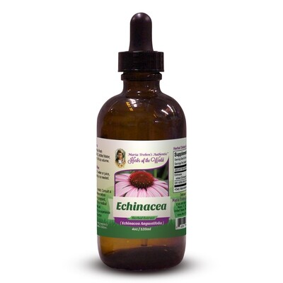 Echinacea (Echinacea Angustifolia L.) 4oz/118ml Herbal Extract / Tincture - Maria Treben's Authentic™ Herbs of the World 662578988083