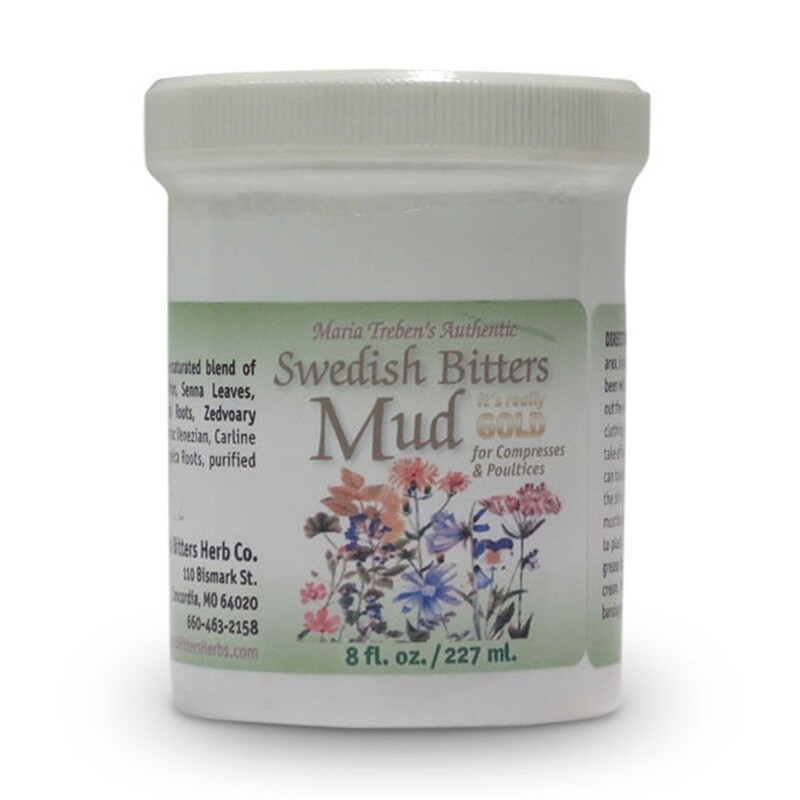 Maria Treben's Authentic™ Swedish Bitters Mud (8oz/227ml) jar