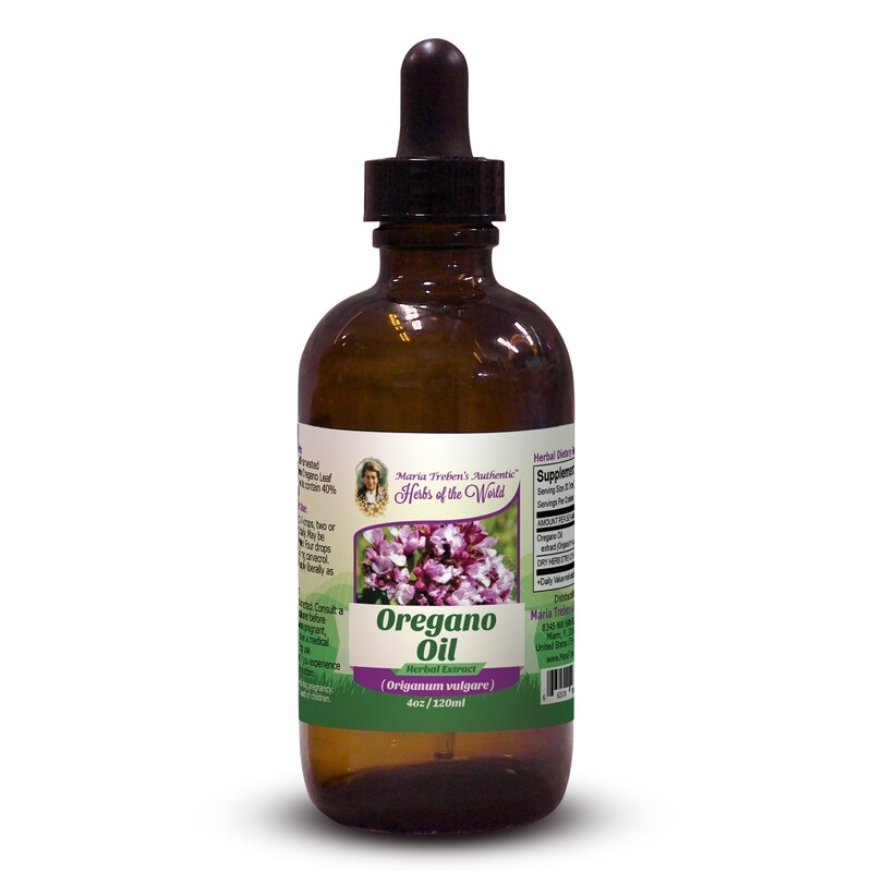 Oregano Oil (Origanum vulgare) 4oz/118ml Herbal Extract / Tincture - Maria Treben's Authentic™ Herbs of the World