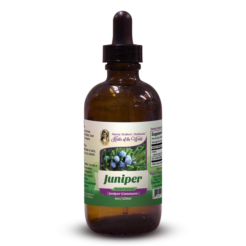 Juniper (Juniperus Communis) 4oz/118ml Herbal Extract / Tincture - Maria Treben's Authentic™ Herbs of the World