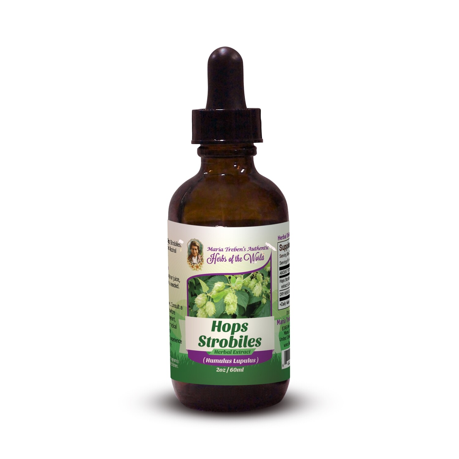 Hops Strobiles (Humulus Lupulus) 2oz/59ml Herbal Extract / Tincture - Maria Treben's Authentic™ Herbs of the World Hops Strobiles (Humulus Lupulus) 2oz/59ml Herbal Extract / Tincture - Maria Treben's Authentic™ Herbs of the World