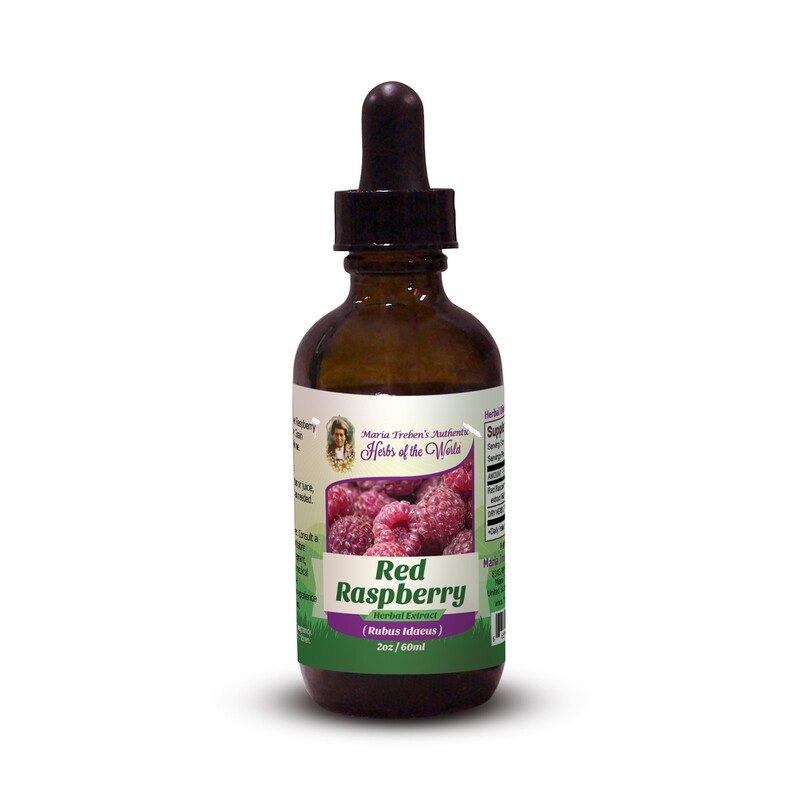 Red Raspberry (Rubus Idaeus) 2oz/59ml Herbal Extract / Tincture - Maria Treben's Authentic™ Herbs of the World