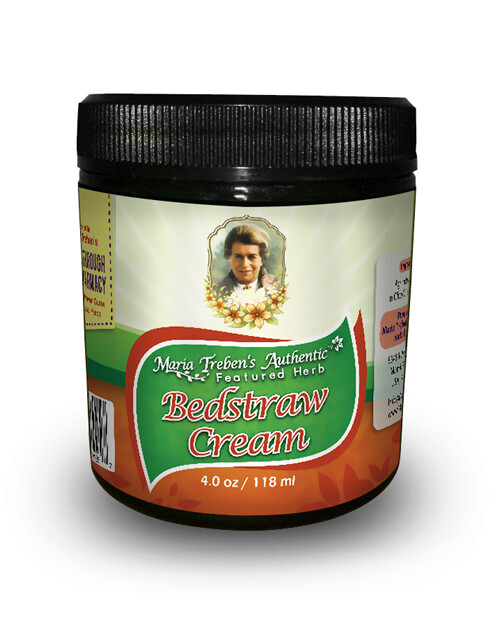Bedstraw (Galium) 4oz/118ml Herbal Cream - Maria Treben's Authentic™ Featured Herb Bedstraw (Galium) 4oz/118ml Herbal Cream - Maria Treben's Authentic™ Featured Herb