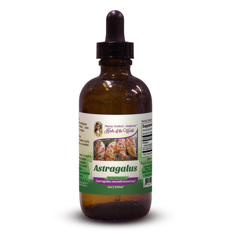 Astragalus Root (Astragalus membranaceus) 4oz/118ml Herbal Extract / Tincture - Maria Treben's Authentic™ Herbs of the World