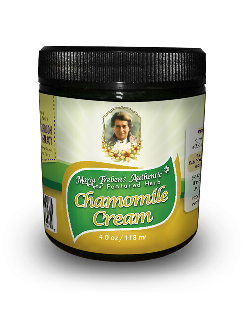 Chamomile (Matricaria chamomilla) 4oz/118ml Herbal Cream - Maria Treben's Authentic™ Featured Herb