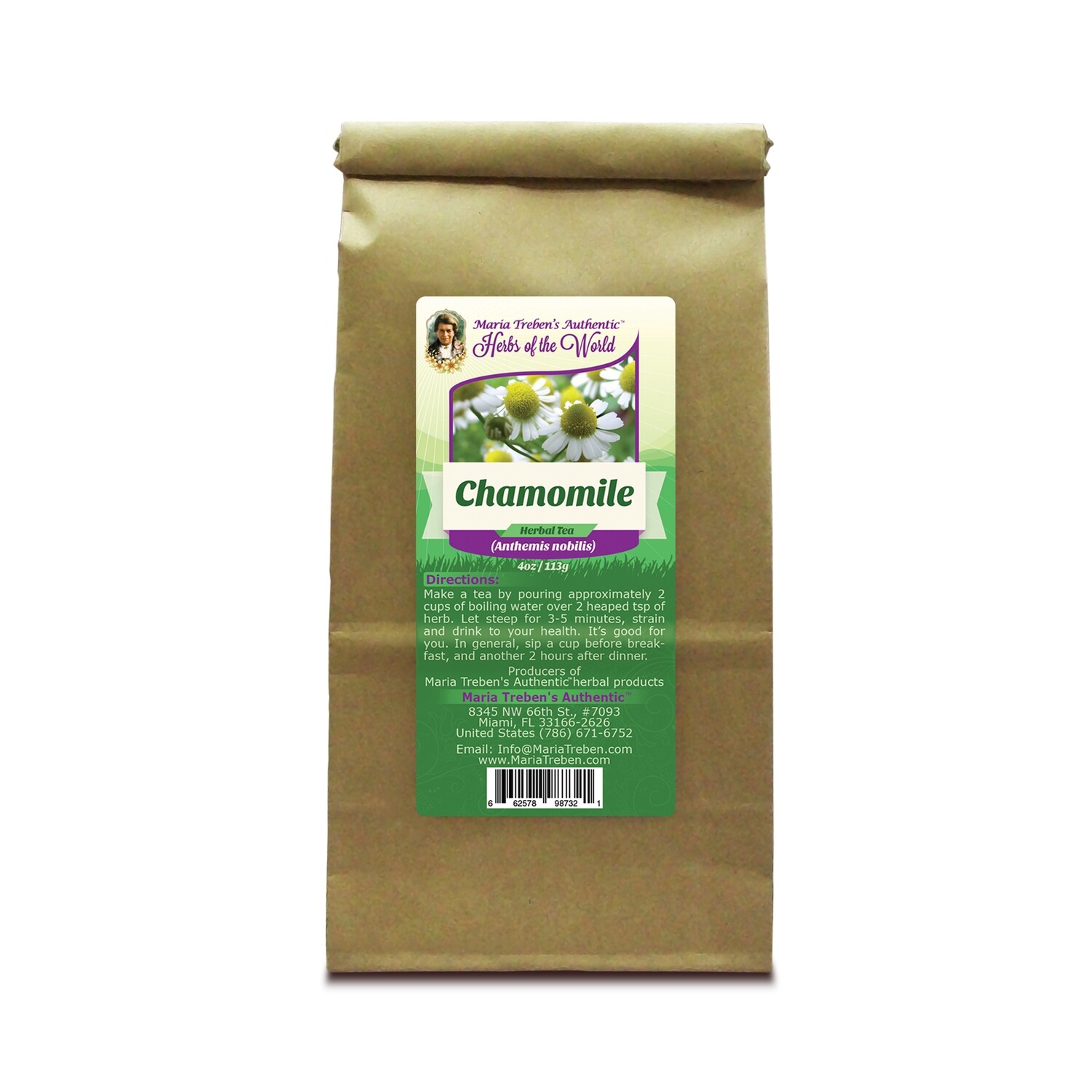 Chamomile Flower (Anthemis nobilis) 4oz/113g Herbal Tea - Maria Treben's Authentic™ Herbs of the World Chamomile Flower (Anthemis nobilis) 4oz/113g Herbal Tea - Maria Treben's Authentic™ Herbs of the World