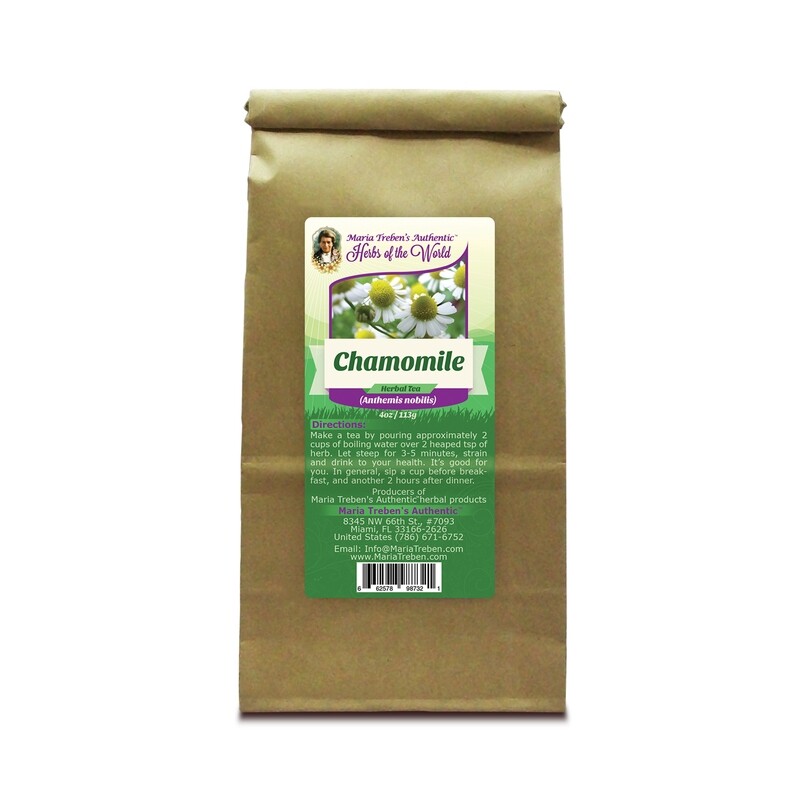 Chamomile Flower (Anthemis nobilis) 4oz/113g Herbal Tea - Maria Treben's Authentic™ Herbs of the World