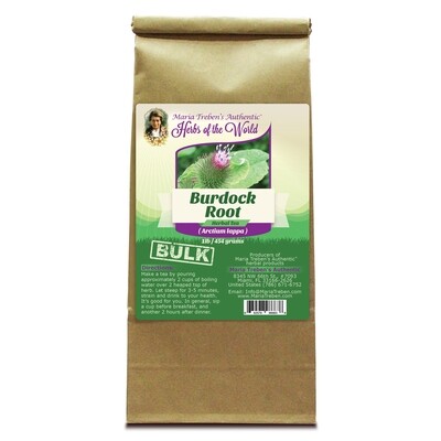 Burdock Root (Cimicifuga racemosa) 1lb/454g BULK Herbal Tea - Maria Treben's Authentic™ Herbs of the World 755702525886