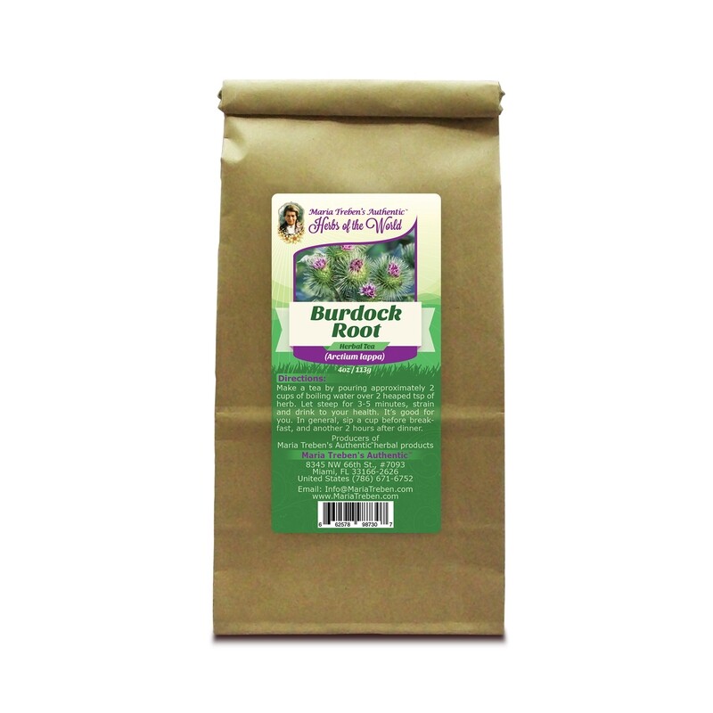 Burdock Root (Cimicifuga racemosa) 4oz/113g Herbal Tea - Maria Treben's Authentic™ Herbs of the World