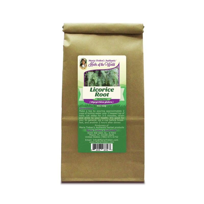 Licorice Root (Glycyrrhiza glabra) 4oz/113g Herbal Tea - Maria Treben's Authentic™ Herbs of the World