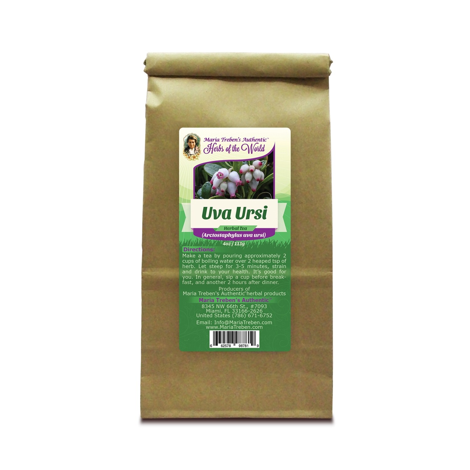 Uva Ursi Leaf (Arctostaphylos Uva Ursi) 4oz/113g Herbal Tea - Maria Treben's Authentic™ Herbs of the World Uva Ursi Leaf (Arctostaphylos Uva Ursi) 4oz/113g Herbal Tea - Maria Treben's Authentic™ Herbs of the World