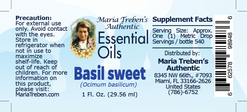 Basil sweet (Ocimum basilicum) - 30 ml.