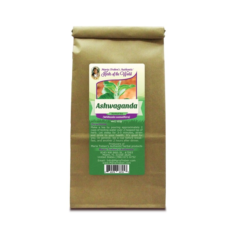 Ashwaganda Root (Withania somnifera) 4oz/113g Herbal Tea - Maria Treben's Authentic™ Herbs of the World