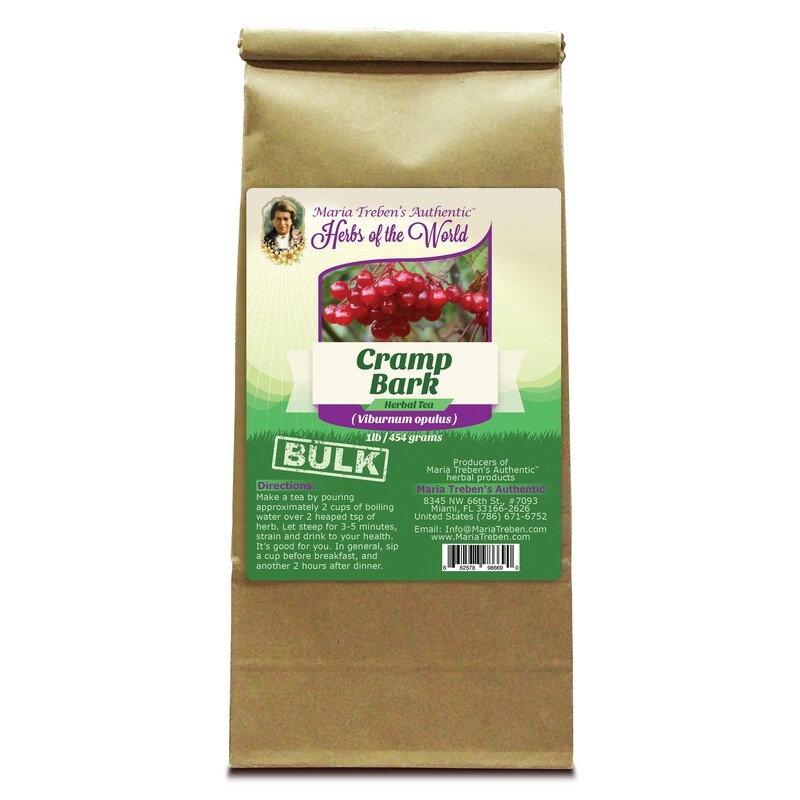 Cramp Bark (Viburnum opulus) 1lb/454g BULK Herbal Tea - Maria Treben's Authentic™ Herbs of the World