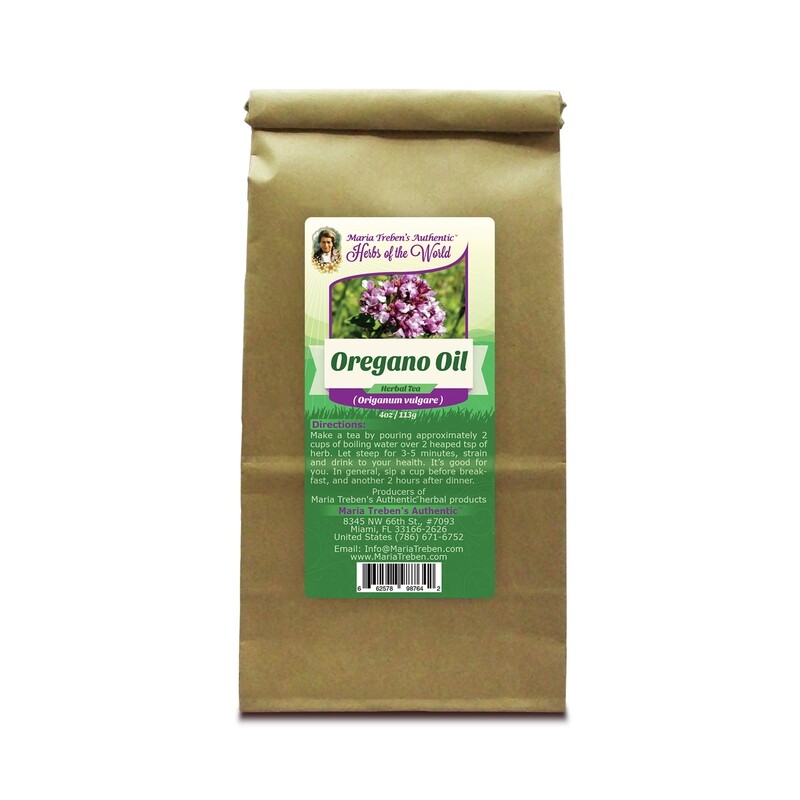 Oregano Oil (Origanum vulgare) 4oz/113g Herbal Tea - Maria Treben's Authentic™ Herbs of the World