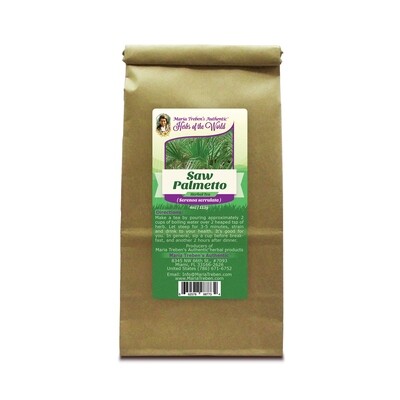Saw Palmetto (Sarenoa Serrulata) 4oz/113g Herbal Tea - Maria Treben's Authentic™ Herbs of the World 755702526982
