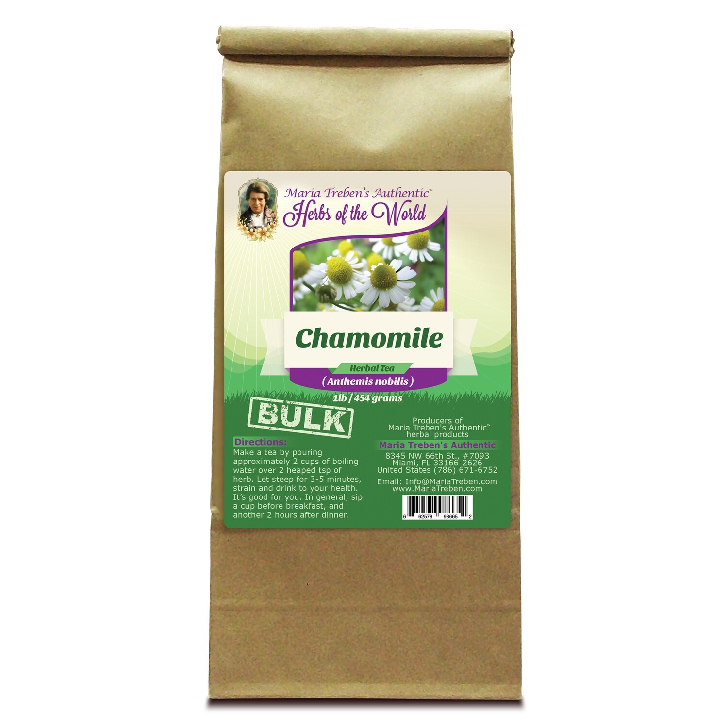 Chamomile Flower (Anthemis nobilis) 1lb/454g BULK Herbal Tea - Maria Treben's Authentic™ Herbs of the World Chamomile Flower (Anthemis nobilis) 1lb/454g BULK Herbal Tea - Maria Treben's Authentic™ Herbs of the World