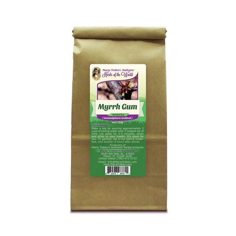 Myrrh Gum (Commiphora Myrrha) 4oz/113g Herbal Tea - Maria Treben's Authentic™ Herbs of the World