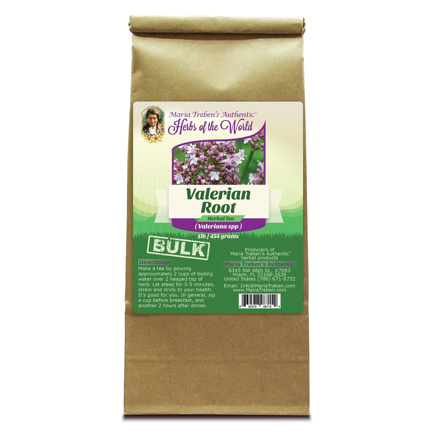 Valerian Root (Valeriana Officinalis) 1lb/454g BULK Herbal Tea - Maria Treben's Authentic™ Herbs of the World Valerian Root (Valeriana Officinalis) 1lb/454g BULK Herbal Tea - Maria Treben's Authentic™ Herbs of the World