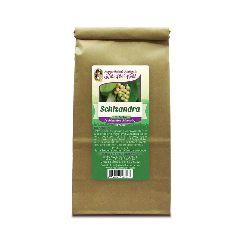 Schizandra Berry (Schizandra Chinensis) 4oz/113g Herbal Tea - Maria Treben's Authentic™ Herbs of the World