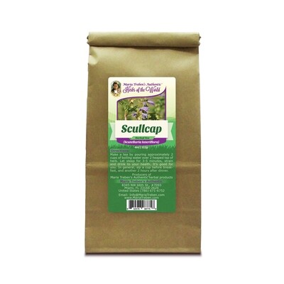 Scullcap (Scutellaria Lateriflora) 4oz/113g Herbal Tea - Maria Treben's Authentic™ Herbs of the World 755702527002