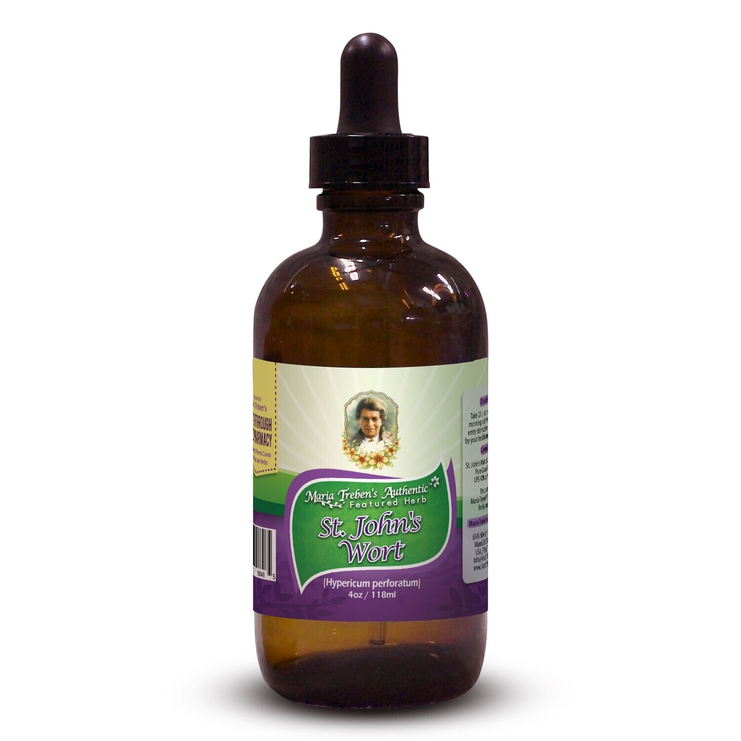 St. John's Wort (Hypericum perforatum) 4oz/118ml Herbal Extract / Tincture - Maria Treben's Authentic™ Featured Herb St. John's Wort (Hypericum perforatum) 4oz/118ml Herbal Extract / Tincture - Maria Treben's Authentic™ Featured Herb