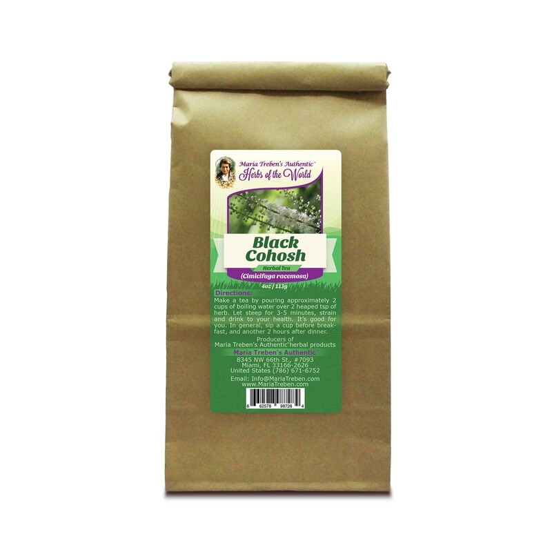 Black Cohosh Root (Cimicifuga racemosa) 4oz/113g Herbal Tea - Maria Treben's Authentic™ Herbs of the World