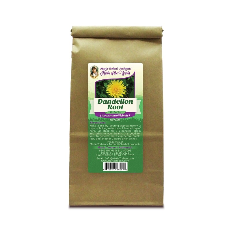 Dandelion Root (Taraxacum officinale) 4oz/113g Herbal Tea - Maria Treben's Authentic™ Herbs of the World