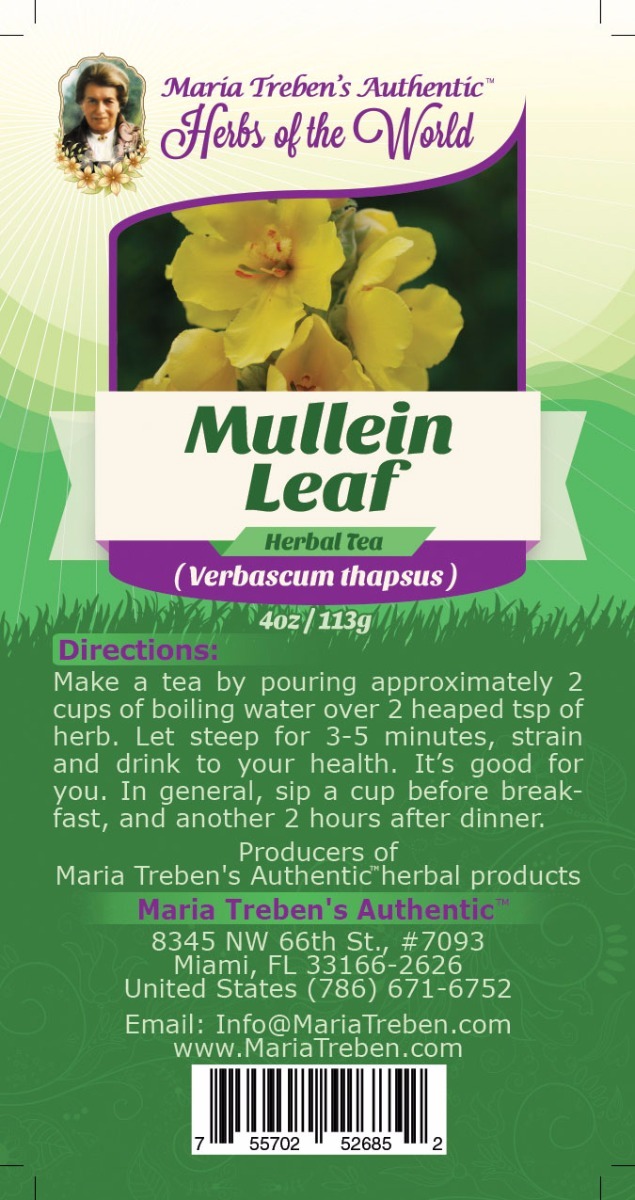 Mullein Leaf (Verbascum Thapsus) 4oz/113g Herbal Tea - Maria Treben&#039;s Authentic™ Herbs of the World
