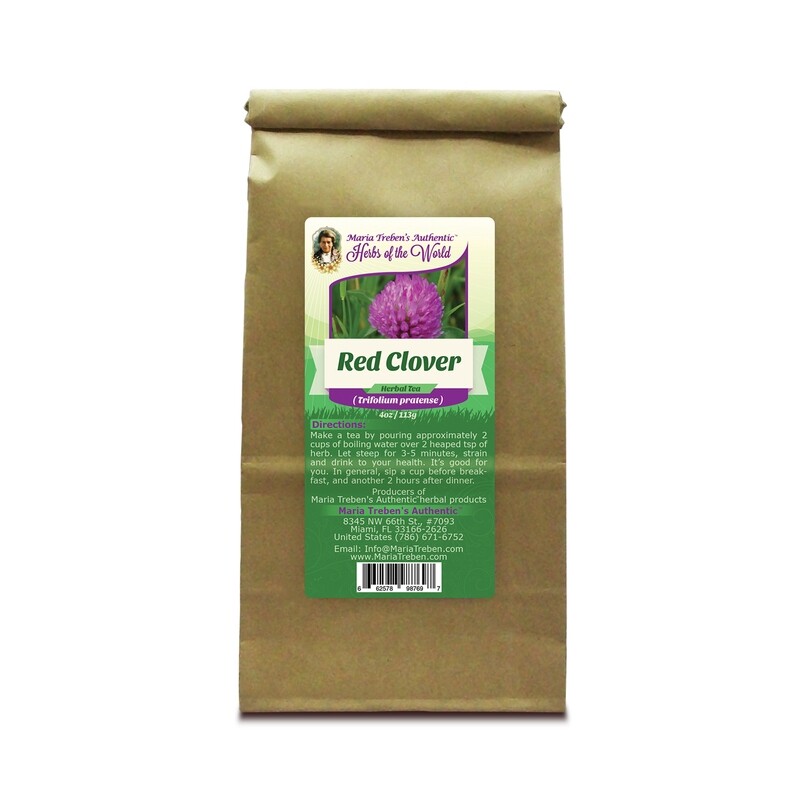 Red Clover Blossoms (Trifolium pratense) 4oz/113g Herbal Tea - Maria Treben's Authentic™ Herbs of the World
