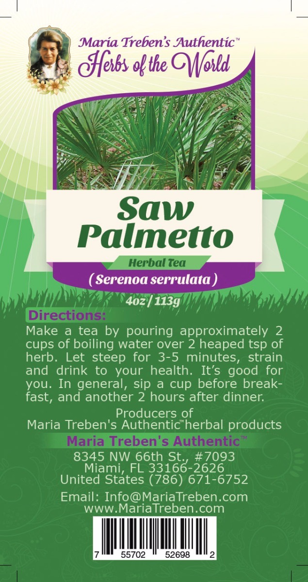 Saw Palmetto (Sarenoa Serrulata) 4oz/113g Herbal Tea - Maria Treben&#039;s Authentic™ Herbs of the World