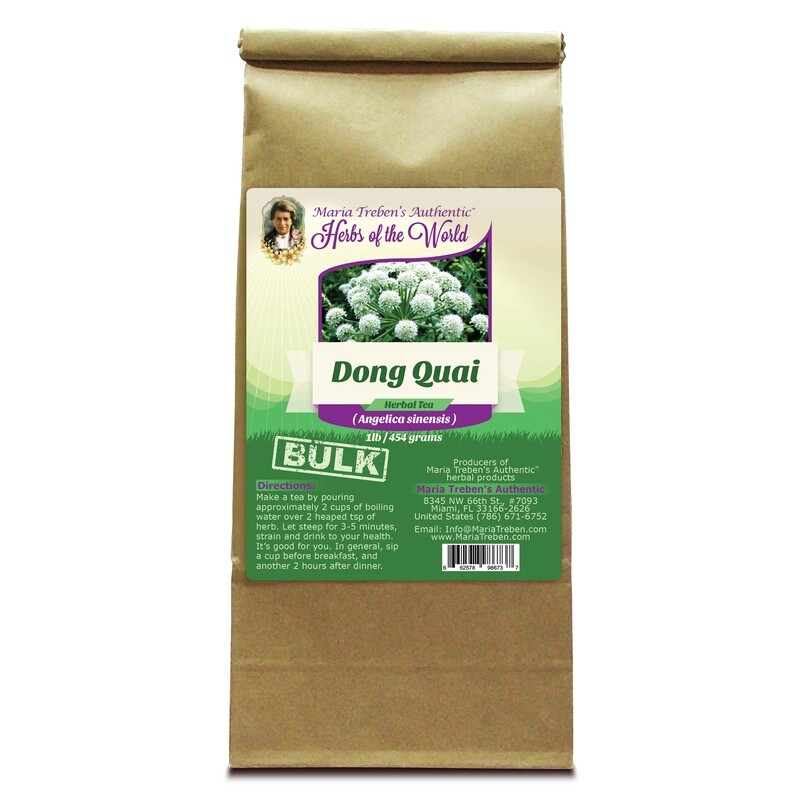 Dong Quai Root (Angelica sinensis) 1lb/454g BULK Herbal Tea - Maria Treben's Authentic™ Herbs of the World