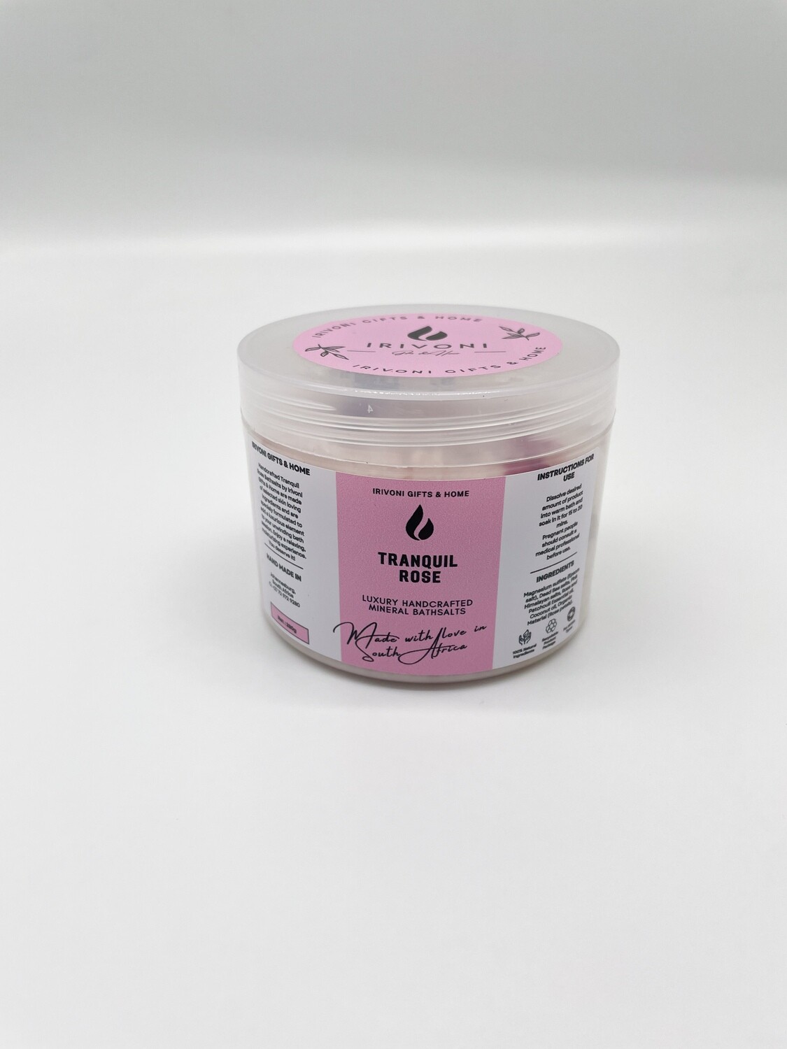 Mineral Bathsalts - Tranquil Rose (With Dead Sea Salt) (280g)
